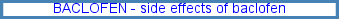 baclofen drug information, baclofen withdrawal
